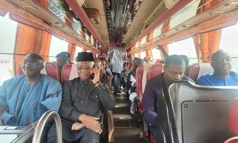 NPP MPs in bus