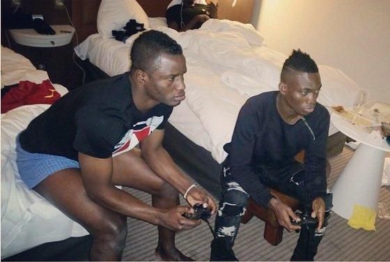 Mubarak and Christian Atsu