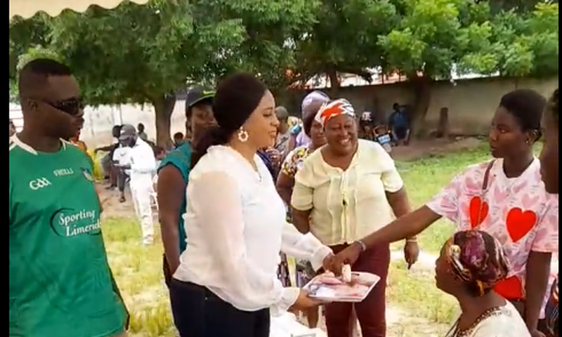 Adoa Safo shares yoghurts