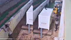 CCTV shows thief stealing Genset battery from workplace power plant