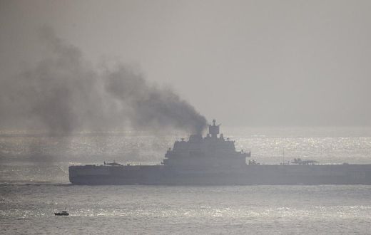 black smoke Admiral Kuznetsov