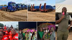 Ibrahim Mahama storms Volta Region with ‘biggest’ donation to Akosombo dam spillage victims