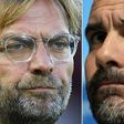 Liverpool manager Jurgen Klopp (left) and Manchester City boss Pep Guardiola are battling it out for the Premier League title