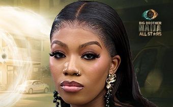 Angel attempts to exit BBNaija All Stars show. [Instagram/bigbronaija]