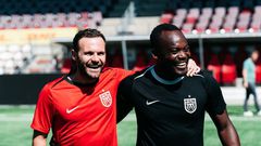 Michael Essien to coach Juan Mata as ex-Chelsea star trains with Nordsjaelland