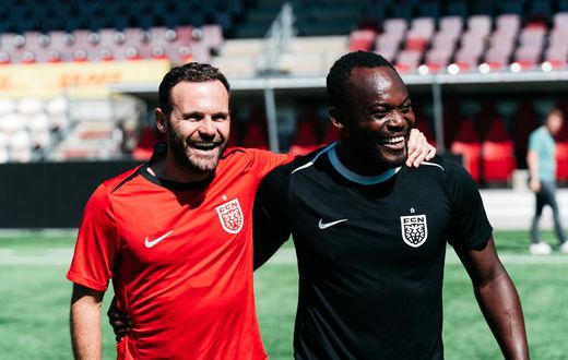 Michael Essien to coach Juan Mata as ex-Chelsea star trains with Nordsjaelland