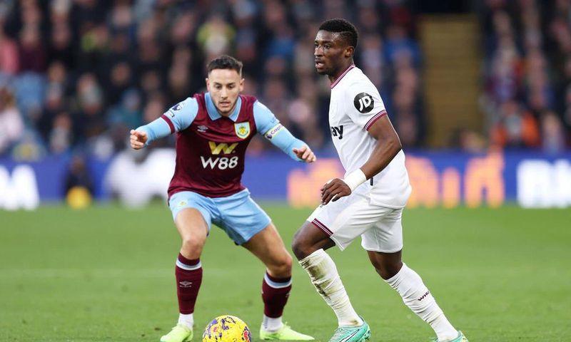 Kudus reacts to causing penalty and providing two assists in West Ham win