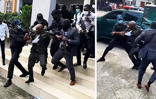 DSS operatives and prison officials fight over Godwin Emefiele's custody. [Channels TV]