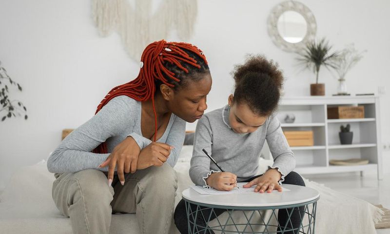 Stock image of a mother and child