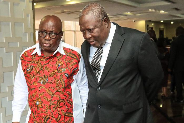 Special Prosecutor Martin Amidu with Nana Addo