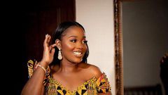 Bride in kente