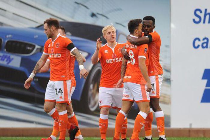 Joe Dodoo bags brace for Blackpool