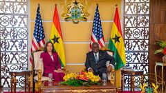 Kamala Harris with Nana Addo
