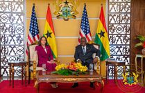Kamala Harris with Nana Addo