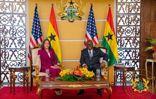 Kamala Harris with Nana Addo