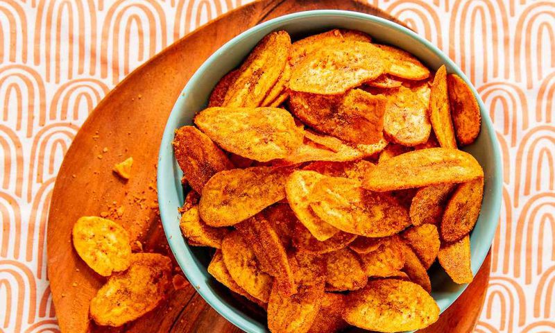Spicy plantain chips [food & Wine]
