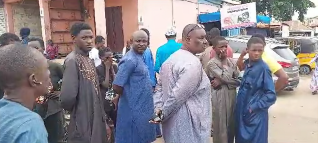 Family of the deceased at the Kumasi Airport Police station