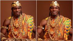 Ati Zigi: Ghana goalkeeper celebrates 27th birthday in regal traditional outfit (Photos)