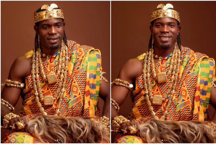 Ati Zigi: Ghana goalkeeper celebrates 27th birthday in regal traditional outfit (Photos)