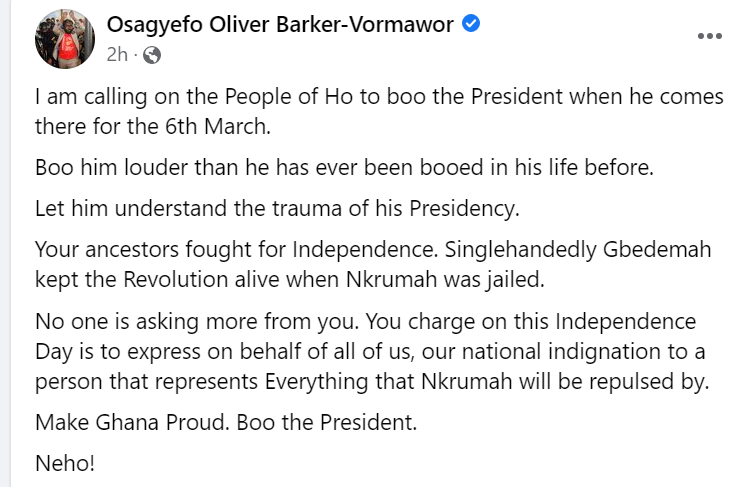 Barker-Vormawor's post