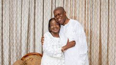 Matilda Amissah-Arthur with husband