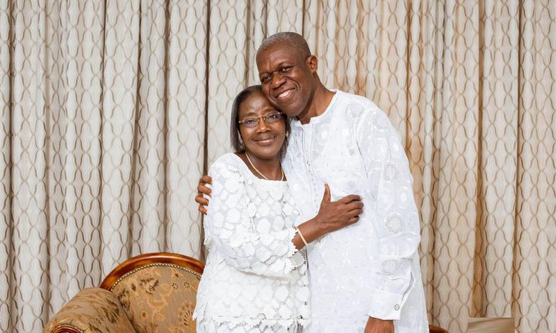 Matilda Amissah-Arthur with husband