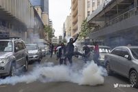 Protestors during Occupy Parliament protests in Kenya