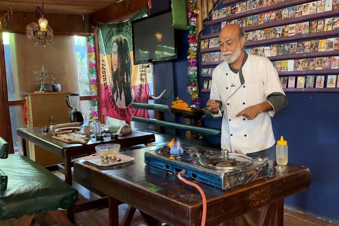 Harry Khubchandani in his show kitchen