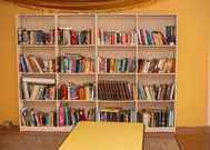 Interior of Read2Lead library at Kotei, Kumasi