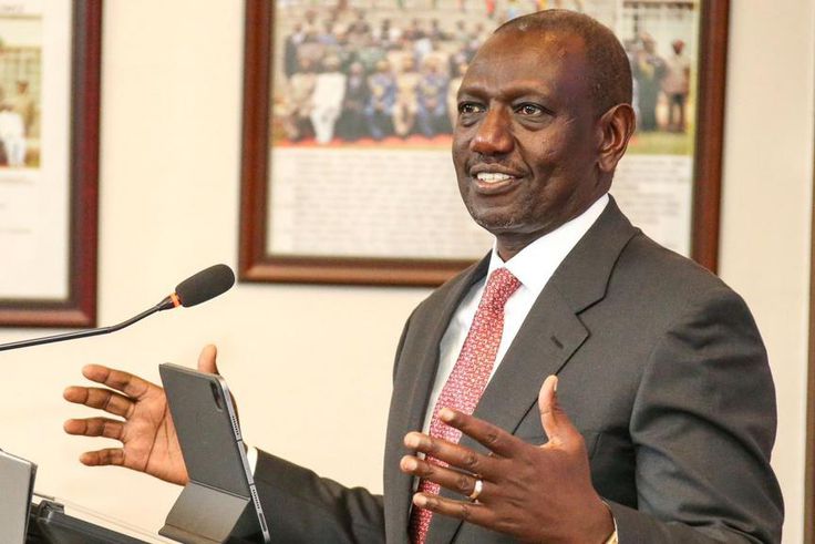 President William Ruto speaking at the National Defence College in Karen, Nairobi on May 25, 2023