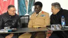 Turkish politician Dr. Lütfü Savaş thanks Freedom Jacob Ceaser for coming to support