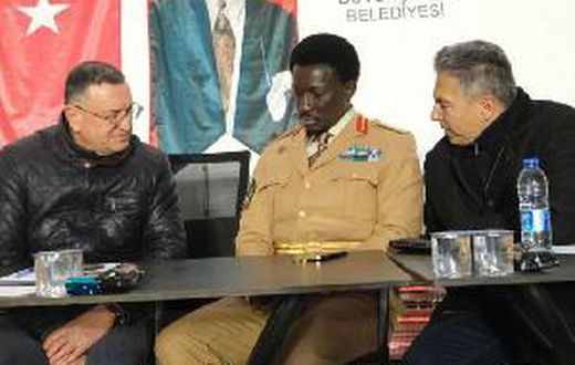 Turkish politician Dr. Lütfü Savaş thanks Freedom Jacob Ceaser for coming to support