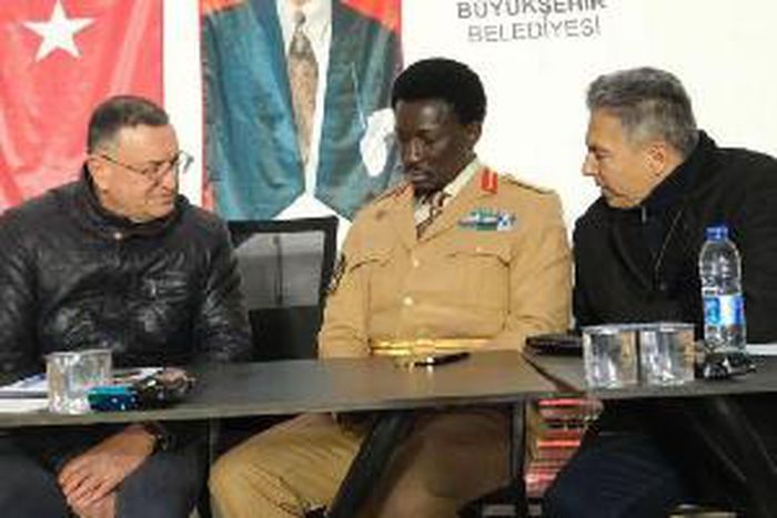 Turkish politician Dr. Lütfü Savaş thanks Freedom Jacob Ceaser for coming to support