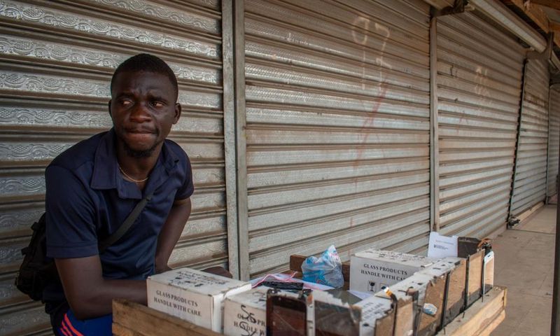 A petty trader in Accra