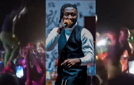 Amerado lands in the hospital after falling on stage (VIDEO)