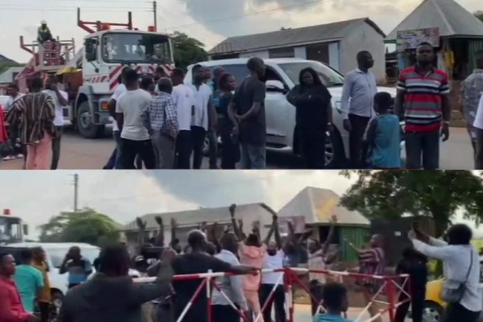 Chaos at Tuobodom as MP and DCE clash over dysfunctional traffic light