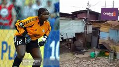 Video: Ex-Black Queens goalkeeper Memunatu Sulemana now lives in wooden kiosk