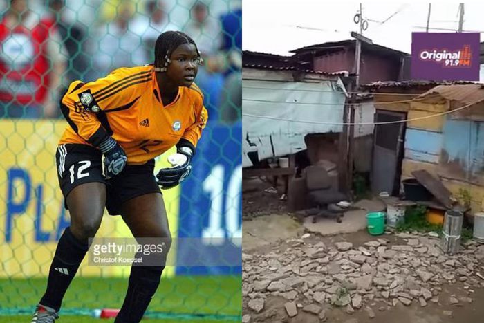 Video: Ex-Black Queens goalkeeper Memunatu Sulemana now lives in wooden kiosk