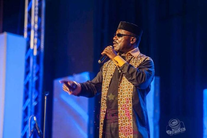 Gyedu Blay Ambolley performing at Miss Ghana 2015