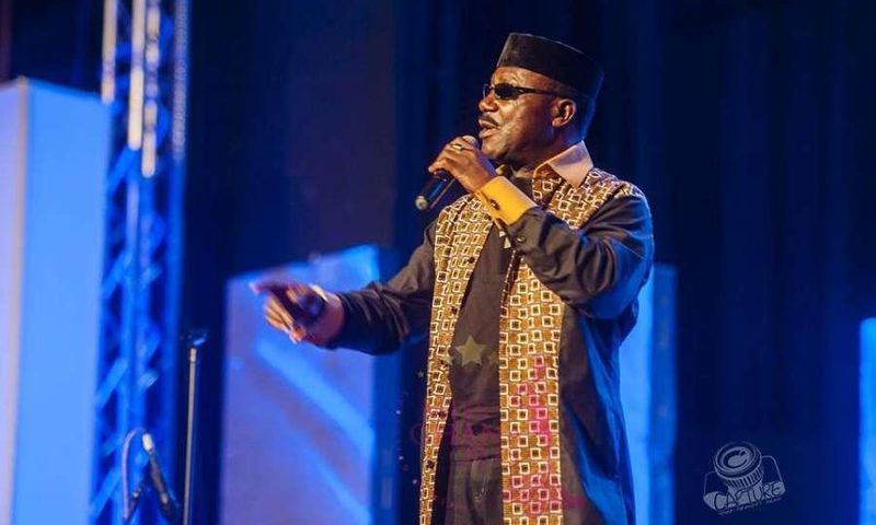 Gyedu Blay Ambolley performing at Miss Ghana 2015