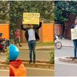 ‘Go on a date with me’ – Placard-holding handsome man begs, ladies react