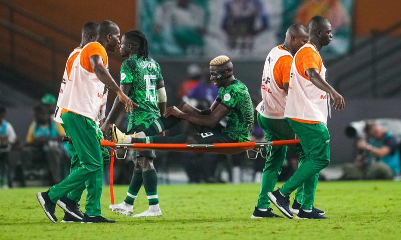 AFCON 2023: Victor Osimhen an injury doubt for semi-final clash against South Africa