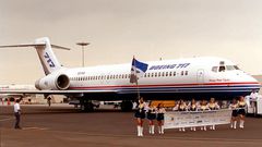 The Boeing 717-200 is actually a rebranded McDonnell Douglas MD-95. Boeing acquired McDonnell in 1995 for $13 billion.