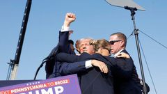 Donald Trump said he was struck in the ear when a shooter opened fire during a campaign rally in Butler, Pennsylvania, on Saturday