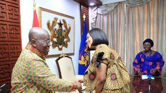 President Nana Addo Dankwa Akufo-Addo with EC boss Jean Mensa