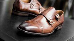 Clean leather shoes