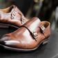 Clean leather shoes
