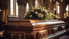 Traditional wooden coffins are made from various woods like pine, oak, or mahogany