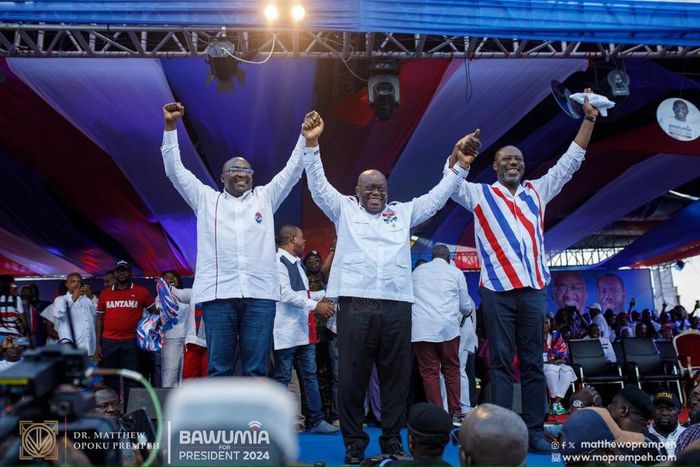 Dr Matthew Opoku Prempeh, Dr Mahamudu Bawumia and Nana Addo