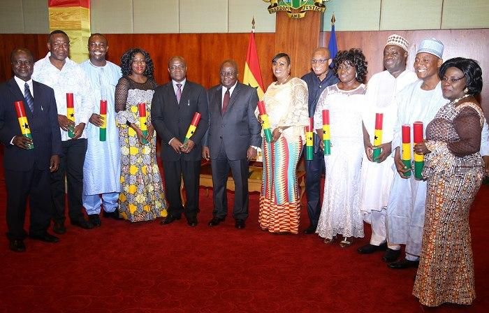 President  Nana Addo Dankwa Akufo-Addo with ministers